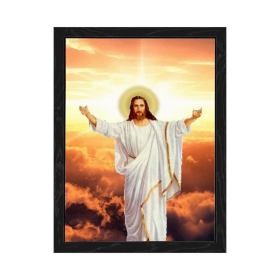 Venda quente de imagem em movimento lenticular 3D de Jesus